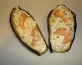 Foto del paso 4 de la receta: Berenjenas con queso de cabra y langostinos