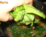 Foto del paso 5 de la receta: Judías blancas con salmón y espinacas