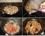 Foto del paso 2 de la receta: Caracolas de hojaldre rellenas de setas y chorizo