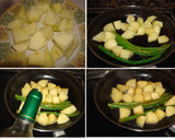 Foto del paso 5 de la receta: Picantones asados con manzanas y espárragos