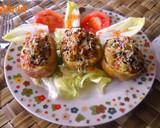 Foto del paso 5 de la receta: Patatas rellenas con jamón y champiñones