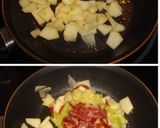 Foto del paso 1 de la receta: Tortilla de calabacín, manzana y jamón ibérico