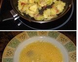 Foto del paso 3 de la receta: Tortilla de calabacín, manzana y jamón ibérico