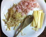 Foto del paso 1 de la receta: Tortilla francesa con queso y pavo