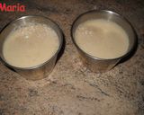 Foto del paso 1 de la receta: Flan de queso fresco con coulis de kiwis y fresones
