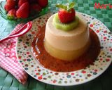 Foto del paso 4 de la receta: Flan de queso fresco con coulis de kiwis y fresones
