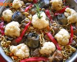 Foto del paso 5 de la receta: Fideuá de conejo con hortalizas