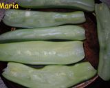 Foto del paso 2 de la receta: Calabacines rellenos con trigo sarraceno, maíz y jamón