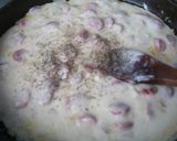Foto del paso 3 de la receta: Espaguettis con salchichas y nata al Grana Padano