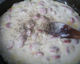Foto del paso 3 de la receta: Espaguettis con salchichas y nata al Grana Padano