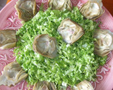 Foto del paso 3 de la receta: Ensalada de alcachofas con huevos de codorniz y vinagreta de semillas