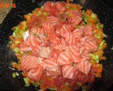 Foto del paso 1 de la receta: Pudin de salmón con mahonesa de calabacín