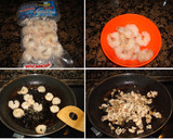 Foto del paso 2 de la receta: Pasta con pollo al curry y langostinos