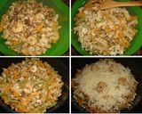 Foto del paso 5 de la receta: Pasta con pollo al curry y langostinos