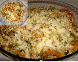 Foto del paso 7 de la receta: Pasta con pollo al curry y langostinos