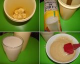 A picture of step 1 of Banana and Horchata de Chufa Smoothie.