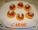 Foto del paso 3 de la receta: Albaricoques rellenos nevados