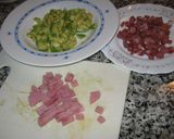 Foto del paso 1 de la receta: Tortilla de aguacates y jamón