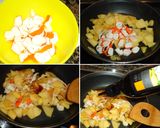 Foto del paso 2 de la receta: Tortilla de manzana y palitos de mar
