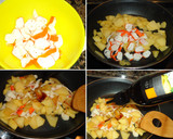 Foto del paso 2 de la receta: Tortilla de manzana y palitos de mar