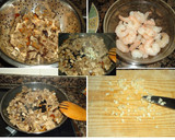 Foto del paso 2 de la receta: Empanada rellena de setas y langostinos