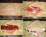 Foto del paso 2 de la receta: Rollitos de pollo rellenos con jamón y dátiles