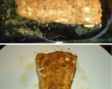 Foto del paso 4 de la receta: Salmón con crujiente de almendras, dátiles rellenos y ensalada