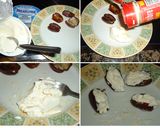 Foto del paso 5 de la receta: Salmón con crujiente de almendras, dátiles rellenos y ensalada