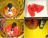 Foto del paso 3 de la receta: Chupitos de gazpacho de sandía y aguacate