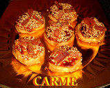 Foto del paso 4 de la receta: Bocaditos de hojaldre de jamón y sésamo