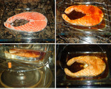 Foto del paso 2 de la receta: Salmón al horno con salsa de soja y miel