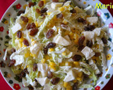 Foto del paso 3 de la receta: Ensalada de berza con crema de queso y albahaca