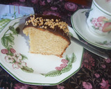 Foto del paso 5 de la receta: Bica gallega de vainilla con baño de chocolate, coñac y almendras
