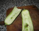 Foto del paso 2 de la receta: Calabacín relleno de arroz al curry
