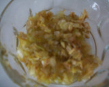 Foto del paso 2 de la receta: Patatas asadas con puerros y mayonesa a los 4 quesos, gratinadas