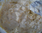Foto del paso 3 de la receta: Patatas asadas con puerros y mayonesa a los 4 quesos, gratinadas