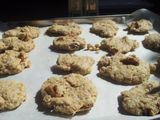 Galletas de avena, nueces y coco sin huevo