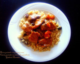Foto del paso 5 de la receta: Carne guisada con dulce de zanahoria y arroz con coco