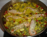 Foto del paso 6 de la receta: Arroz seco de la huerta con cigalas