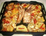 A picture of step 4 of Baked Monkfish Tails with Vegetables.