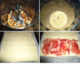 Foto del paso 1 de la receta: Hojaldre de jamón ibérico, queso y nueces
