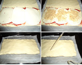 Foto del paso 3 de la receta: Hojaldre de jamón ibérico, queso y nueces