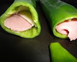 Foto del paso 2 de la receta: Pimientos italianos rellenos de pavo y queso ahumado