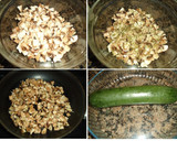 Foto del paso 1 de la receta: Calabacín relleno de arroz y champiñones