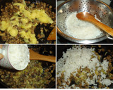 Foto del paso 4 de la receta: Calabacín relleno de arroz y champiñones