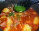 Foto del paso 5 de la receta: Estofado de papas, cerdo y chorizo colorado