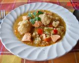 Foto del paso 6 de la receta: Sopa de coliflor con bulgur y salmón