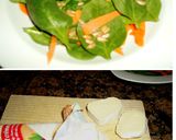 Foto del paso 2 de la receta: Ensalada de espinacas con queso gratinado y fruta