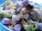 Ensalada de manzana navideña mexicana sin gluten