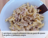 Foto del paso 5 de la receta: Macarrones cremosos con atún y cebolla